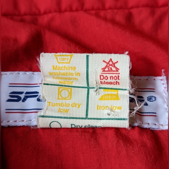 Sportif USA windbreaker, lightweight, vintage, blue and red, men's large - Picture 5 of 8